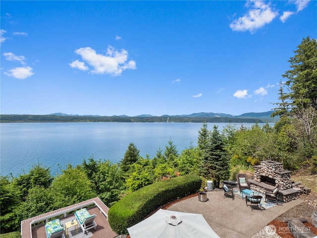 4590 E State Route 106, Union, WA 98592 - water view featuring a mountain backdrop