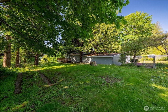 2553 Mackenzie Rd, Bellingham, WA 98226 - view of yard featuring a deck