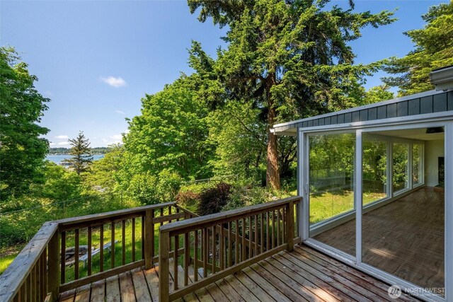 2553 Mackenzie Rd, Bellingham, WA 98226 - deck featuring a water view