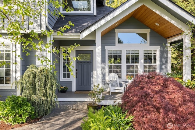 20160 Bue Rund Loop NE, Poulsbo, WA 98370 - entrance to property with covered porch and roof with shingles