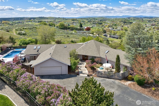 190 Twin Peaks Rd, Selah, WA 98942 - view from above of property with a mountainous background