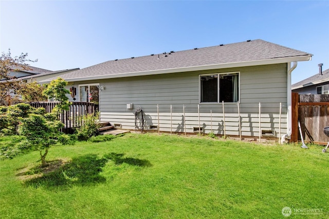 3016 97th Pl SE, Everett, WA 98208 - rear view of house featuring a shingled roof and a deck