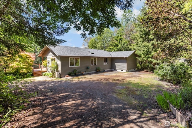 512 Snagstead Way, Port Townsend, WA 98368 - single story home with a deck, crawl space, and roof with shingles