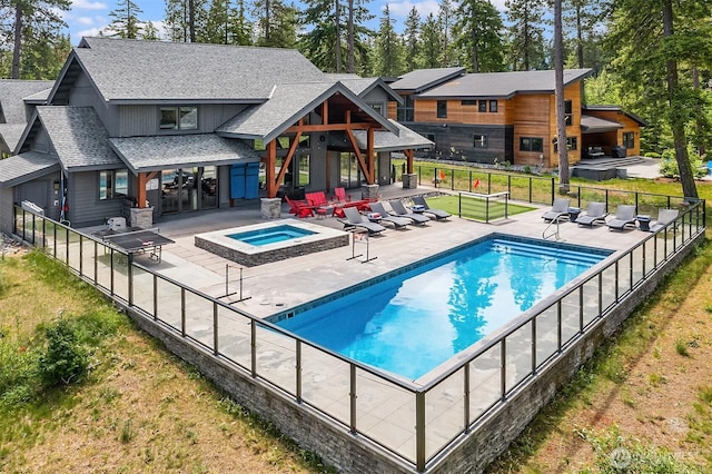 501 Maple Leaf Loop, Cle Elum, WA 98922 - view of pool with an in-ground hot tub and a patio