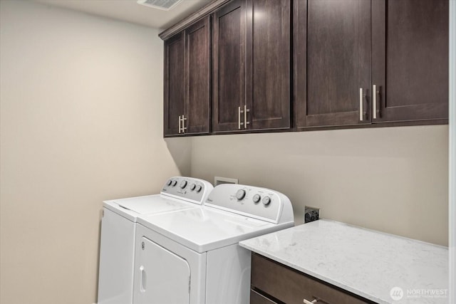 12304 55th Dr SE, Snohomish, WA 98296 - laundry room with cabinet space and washer and clothes dryer