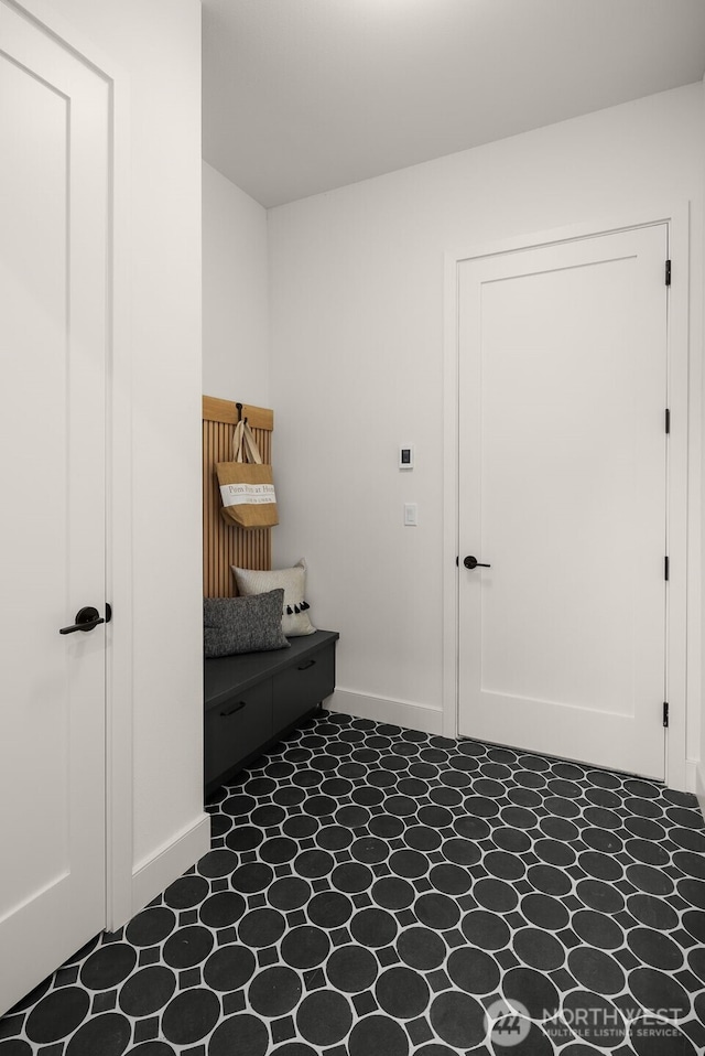 12833 NE 91st St, Kirkland, WA 98033 - mudroom featuring baseboards and tile patterned floors