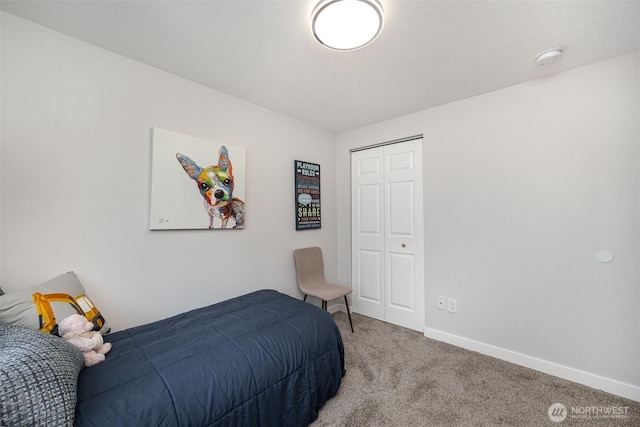 7408 S 128th St, Seattle, WA 98178 - carpeted bedroom featuring baseboards and a closet