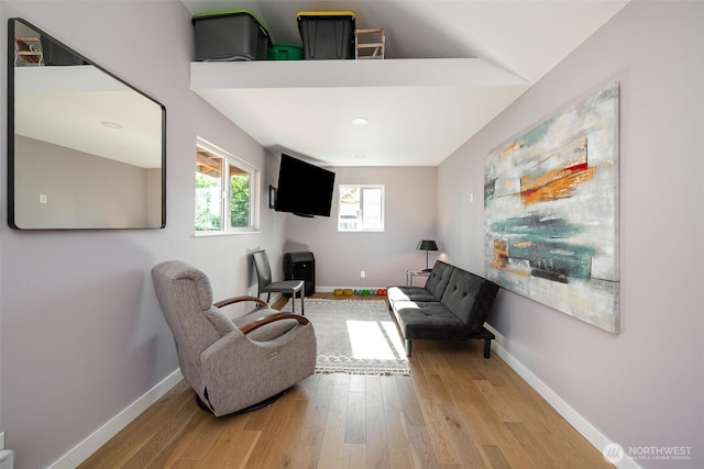 7408 S 128th St, Seattle, WA 98178 - sitting room with light wood-type flooring and baseboards