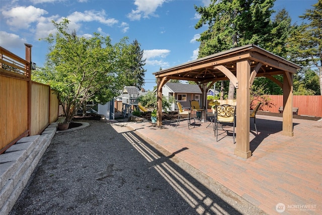 7408 S 128th St, Seattle, WA 98178 - view of patio with a gazebo
