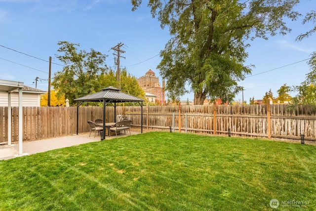 207 N Colville St, Walla Walla, WA 99362 - view of yard featuring a patio area and a gazebo