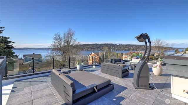 903 N 33rd Pl, Renton, WA 98056 - view of patio with a water view and outdoor lounge area