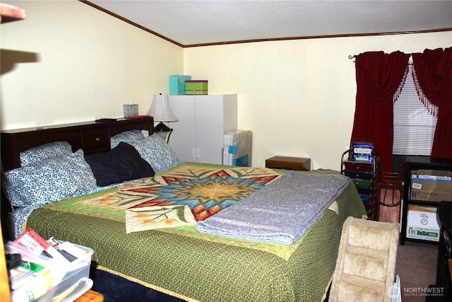 17340 Sargent Rd SW Unit 54, Rochester, WA 98579 - bedroom with crown molding and carpet flooring