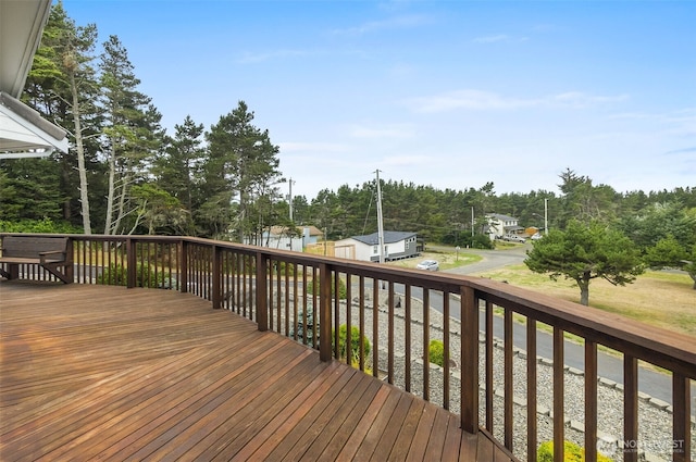 280 Surf St, Westport, WA 98595 - wooden terrace with view of scattered trees