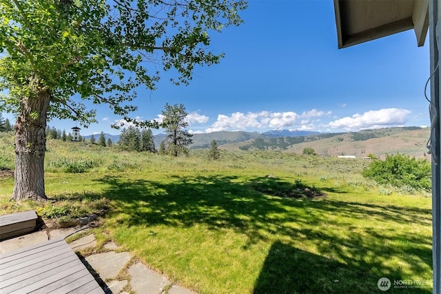 102A Vintin Rd, Carlton, WA 98814 - view of grassy yard featuring a mountain view