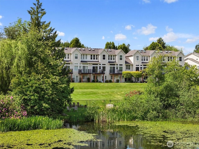 2311 Milton Way Unit E, Milton, WA 98354 - rear view of property featuring a water view and a residential view