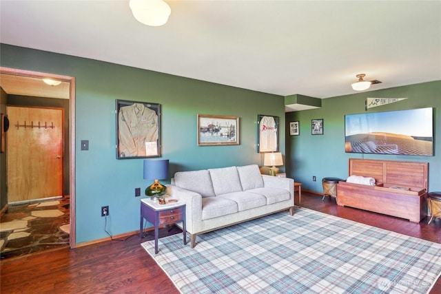 4210 N Vassault St, Tacoma, WA 98407 - living area with wood finished floors and baseboards