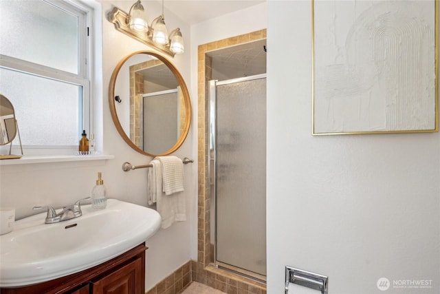 4210 N Vassault St, Tacoma, WA 98407 - full bathroom featuring a shower stall and vanity