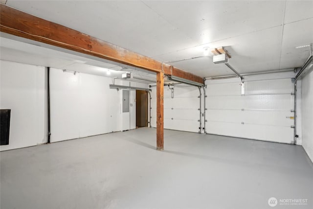 4210 N Vassault St, Tacoma, WA 98407 - garage with a garage door opener and electric panel