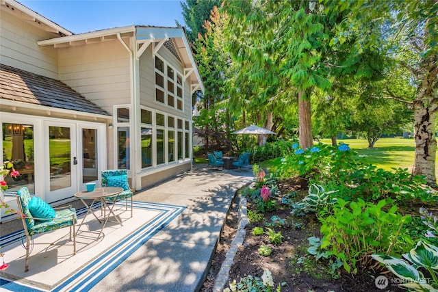 5552 Canvasback Rd, Blaine, WA 98230 - view of patio / terrace featuring french doors