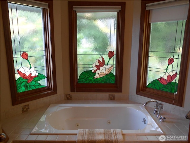 12289 Seabeck Hwy NW, Seabeck, WA 98380 - bathroom with a jetted tub and plenty of natural light