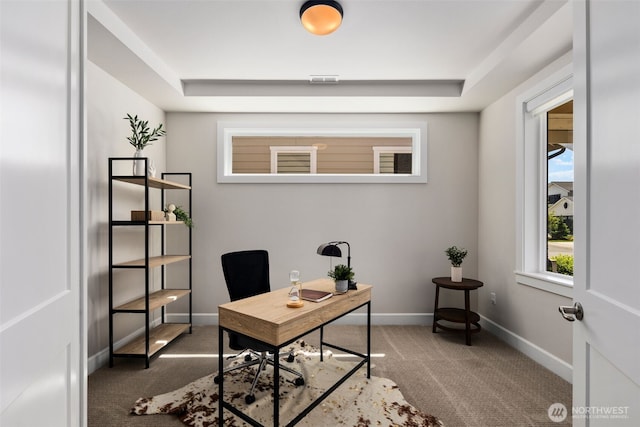 8009 197th Ave E, Bonney Lake, WA 98391 - office space with carpet and a raised ceiling