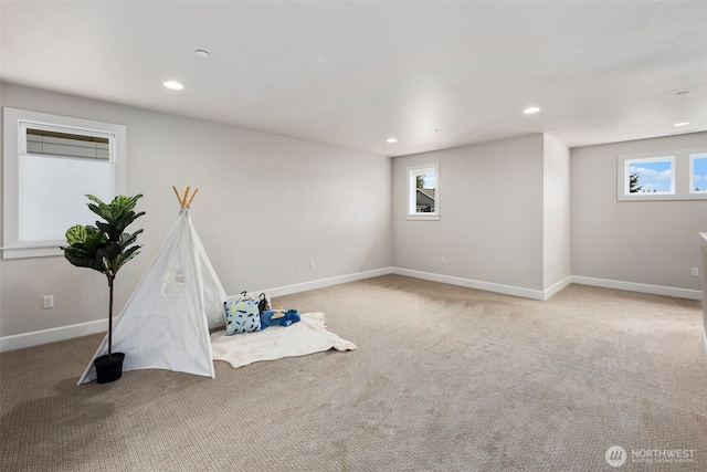 8009 197th Ave E, Bonney Lake, WA 98391 - below grade area featuring carpet floors and recessed lighting