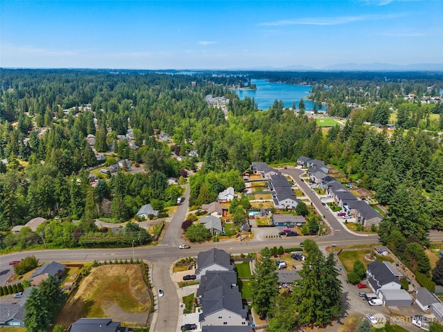 8009 197th Ave E, Bonney Lake, WA 98391 - aerial overview of property's location featuring a nearby body of water and nearby suburban area