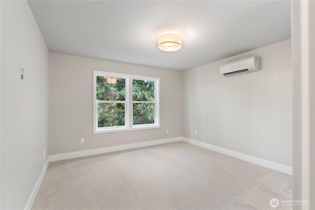 19 Inglewood Pl, Bellingham, WA 98229 - unfurnished room featuring an AC wall unit, light carpet, and baseboards