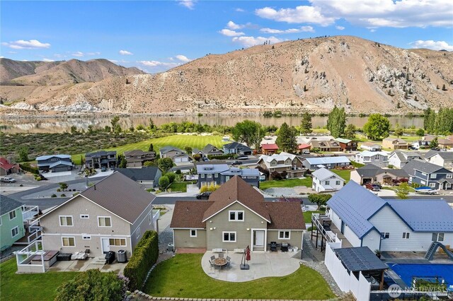 340 W Beach Dr, Orondo, WA 98843 - aerial view of residential area with mountains