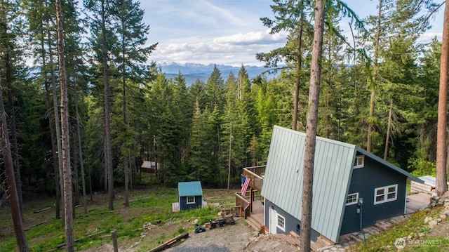 451 Aspen Springs Rd, Cle Elum, WA 98922 - view of mountain backdrop featuring a heavily wooded area