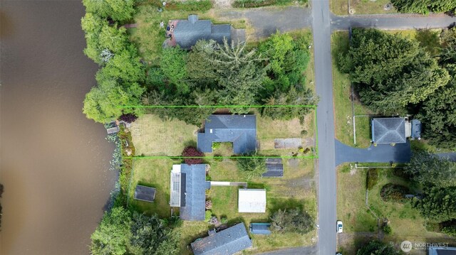247 Bass Ave NE, Ocean Shores, WA 98569 - aerial overview of property's location featuring property parcel outlined