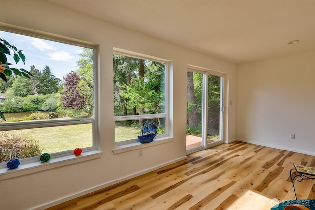 247 Bass Ave NE, Ocean Shores, WA 98569 - spare room featuring baseboards and light wood-type flooring
