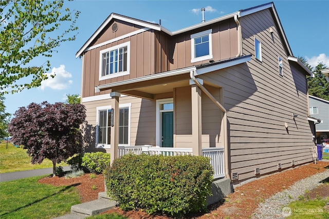 4825 E Q St Unit 2922, Tacoma, WA 98404 - view of front of property with board and batten siding and a porch