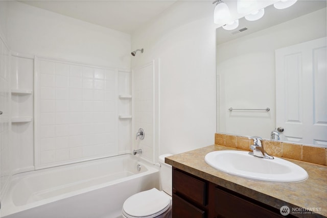 4825 E Q St Unit 2922, Tacoma, WA 98404 - bathroom featuring vanity, shower / tub combination, and toilet