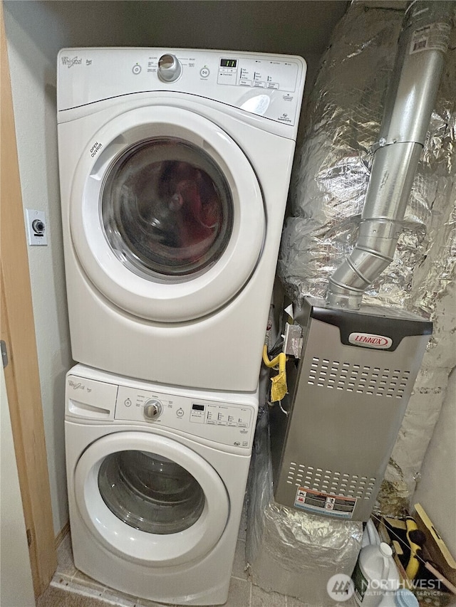 2648 Erwin Ave, Dupont, WA 98327 - laundry room with estacked washer and dryer