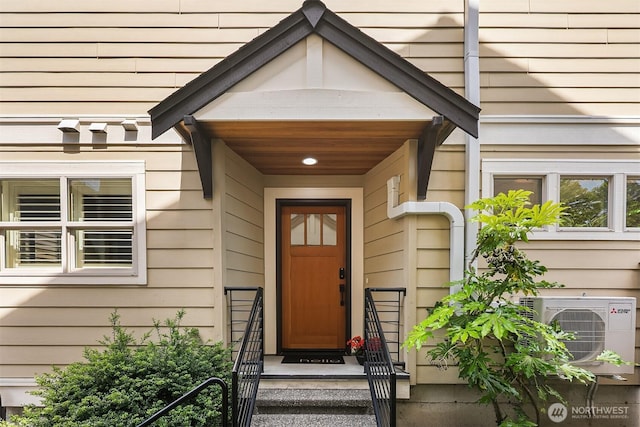 3122 Franklin Ave E Unit A, Seattle, WA 98102 - view of exterior entry with a cooling unit