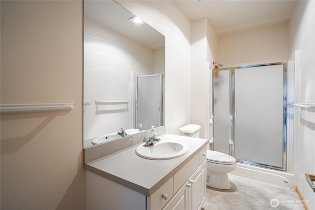 4270 US Highway 97a, Chelan, WA 98816 - full bathroom featuring vanity, a stall shower, and toilet