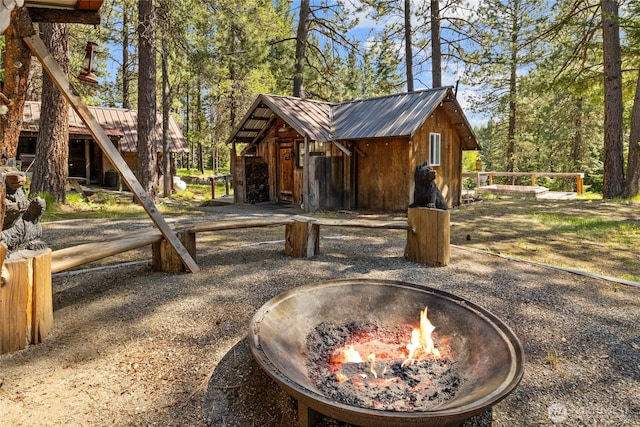 622 Wagon Wheel Rd, Cle Elum, WA 98922 - view of outdoor structure with a fire pit