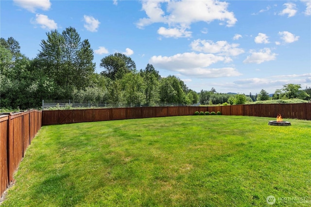 317 Phoenix Ave SW, Orting, WA 98360 - view of yard featuring a fire pit