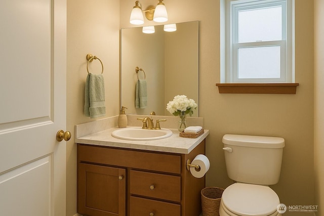 3361 Inverness St, Mount Vernon, WA 98273 - half bathroom featuring vanity and toilet