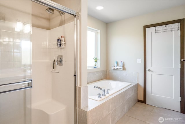 3361 Inverness St, Mount Vernon, WA 98273 - full bath featuring a shower stall, tile patterned flooring, and a bath