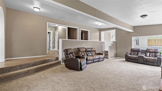 427 E Dayton Ave, Dayton, WA 99328 - living area with carpet floors and baseboards