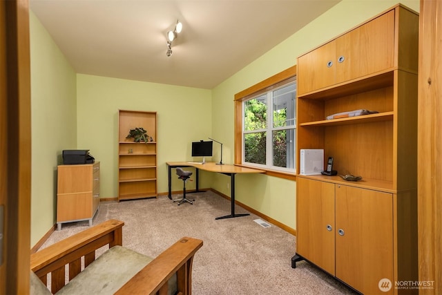 6570 Cedar Glade Ln, Bainbridge Island, WA 98110 - office area featuring light colored carpet and baseboards