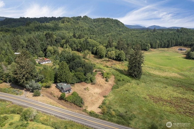 1908 W State Route 4 Unit 1, Skamokawa, WA 98647 - drone / aerial view of a forest and mountains