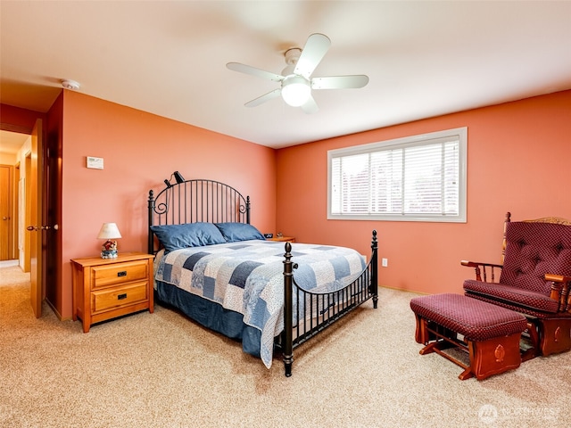 1717 24th Ave Court SE, Puyallup, WA 98374 - bedroom with light carpet and ceiling fan