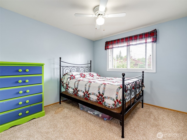 1717 24th Ave Court SE, Puyallup, WA 98374 - carpeted bedroom featuring baseboards and ceiling fan
