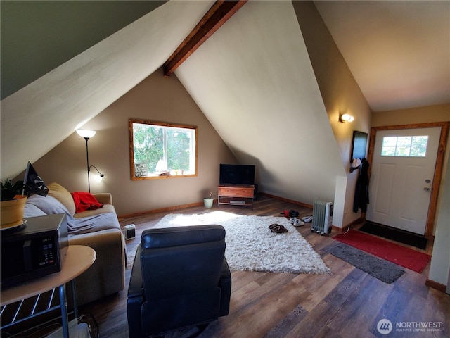 248 Ensign Ave NW, Ocean Shores, WA 98569 - living room with wood finished floors and baseboards