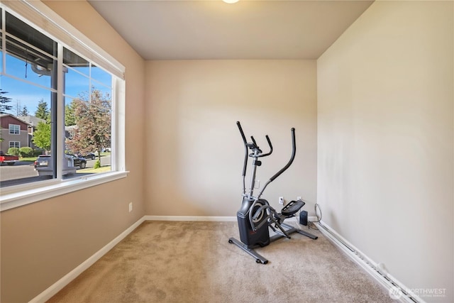 9831 198th St E, Graham, WA 98338 - exercise room with carpet and baseboards