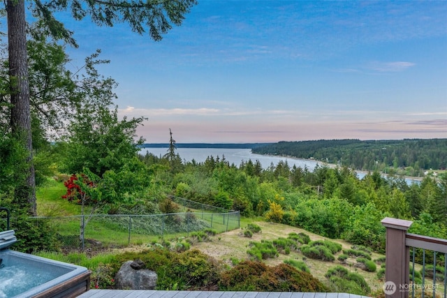 14647 NW Honeyhill Loop, Seabeck, WA 98380 - water view with a forest