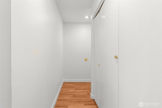 10329 Meridian Ave N Unit A201, Seattle, WA 98133 - corridor featuring recessed lighting, light wood-type flooring, and baseboards